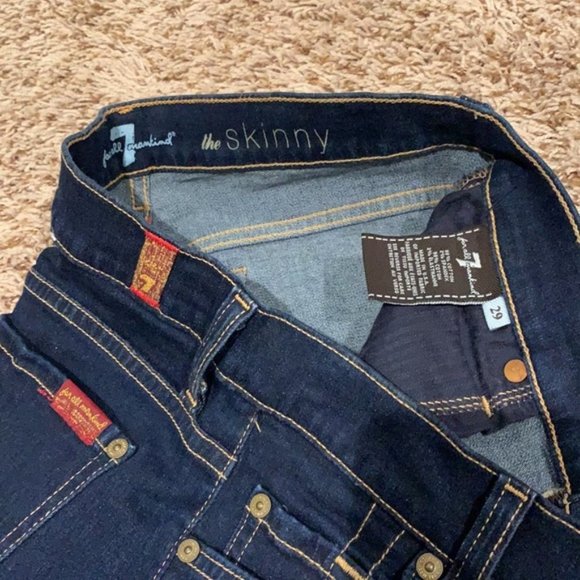 7 for All Mankind Skinny Jeans - Women’s Size 29 - Picture 9 of 10